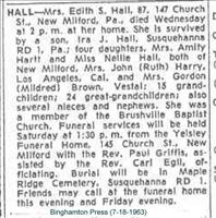 Hall, Edith S